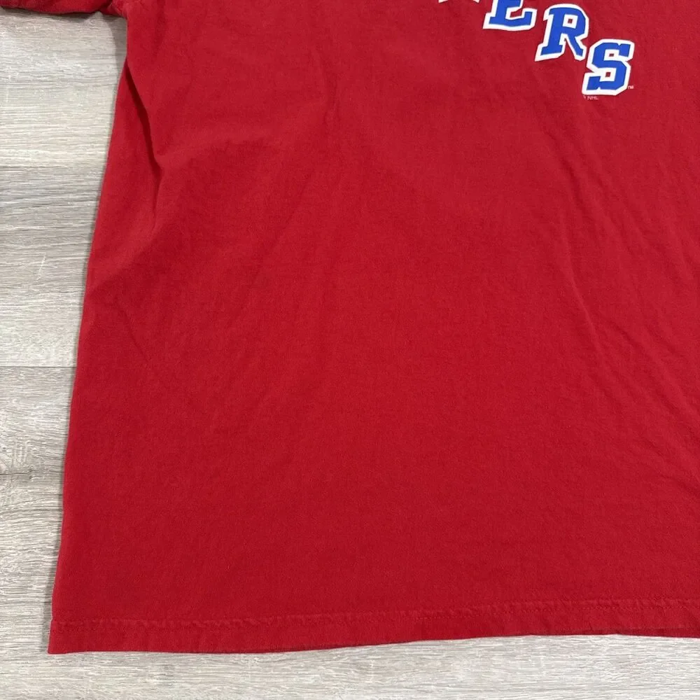 Dan Girardi Shirt New York Rangers NHL Reebok Men’s Red XL 100% Cotton